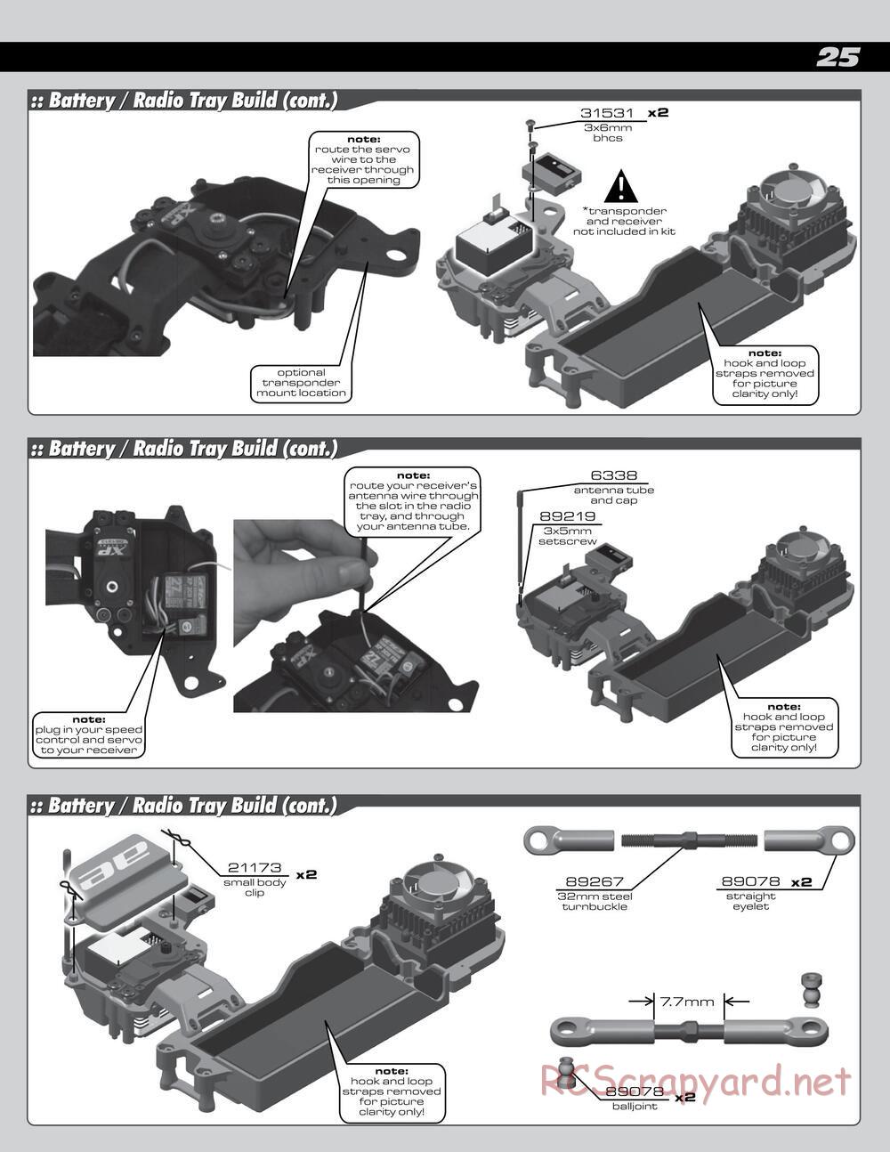 Team Associated - RC8Be Factory Team - Manual - Page 25