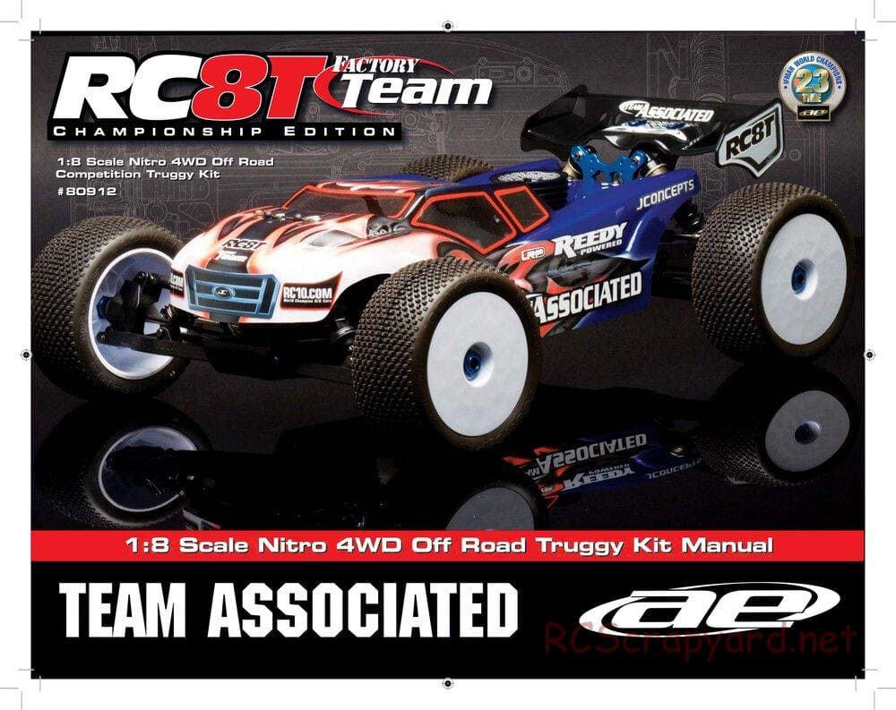 Team Associated - RC8T Factory Team CE - Manual - Page 1