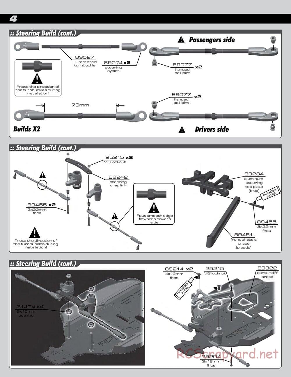 Team Associated - RC8T Factory Team CE - Manual - Page 4