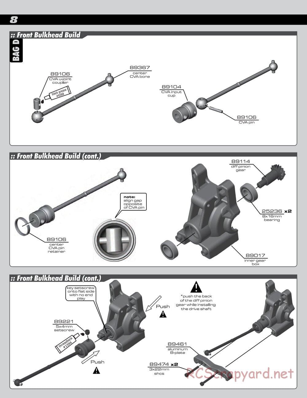 Team Associated - RC8T Factory Team CE - Manual - Page 8