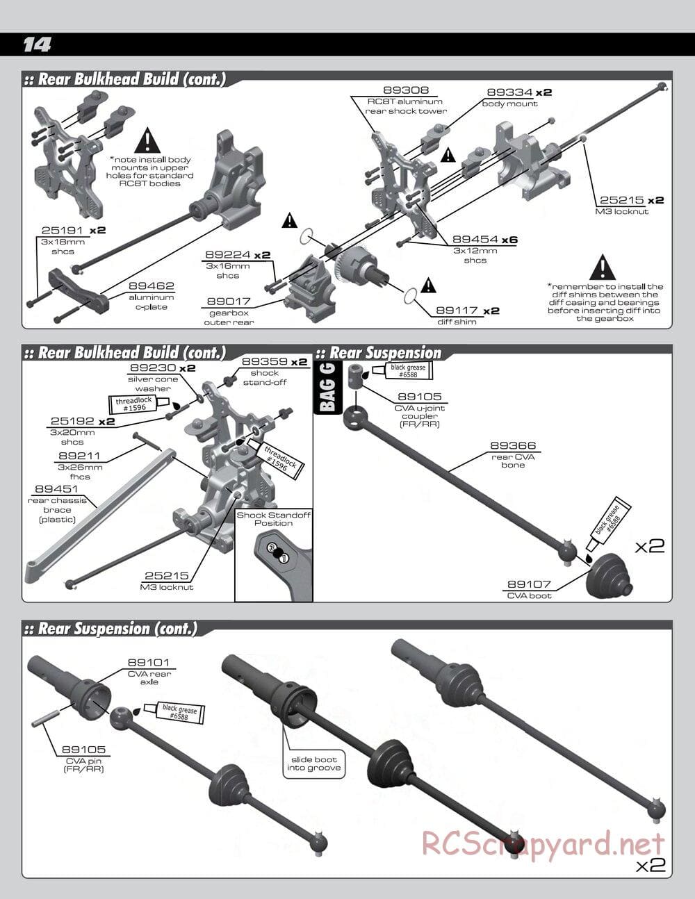 Team Associated - RC8T Factory Team CE - Manual - Page 14