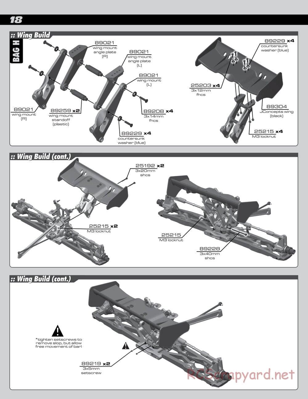 Team Associated - RC8T Factory Team CE - Manual - Page 18