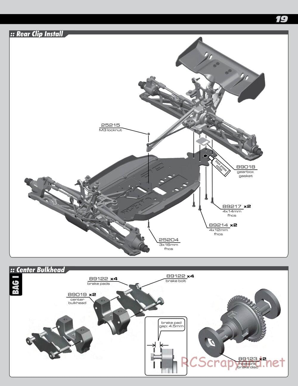 Team Associated - RC8T Factory Team CE - Manual - Page 19