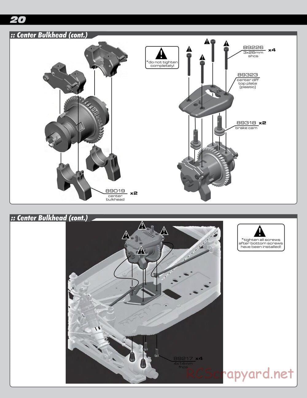 Team Associated - RC8T Factory Team CE - Manual - Page 20