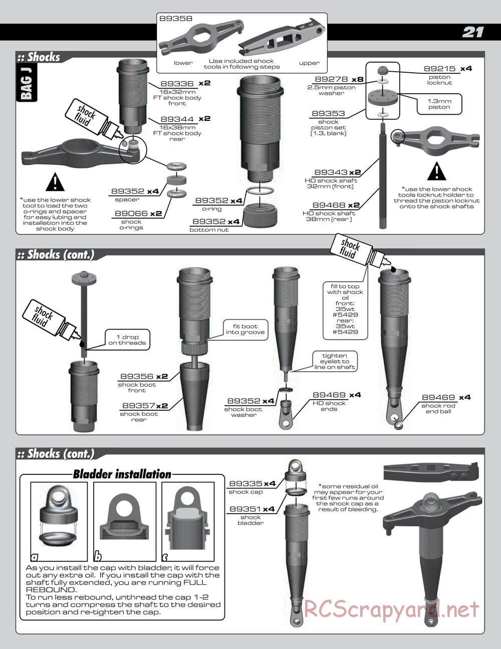 Team Associated - RC8T Factory Team CE - Manual - Page 21