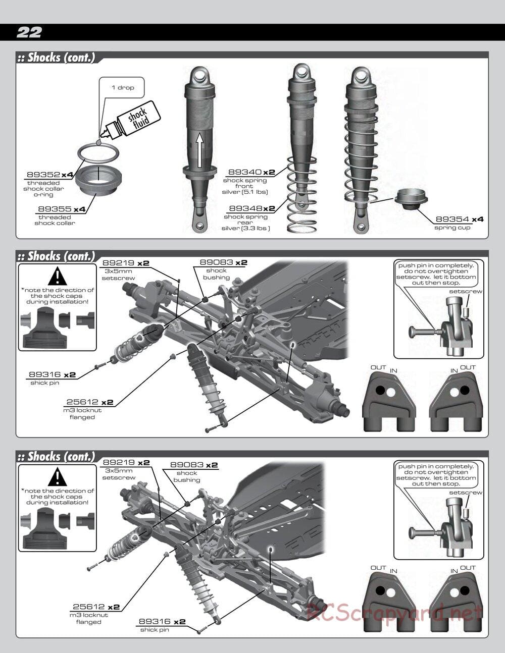 Team Associated - RC8T Factory Team CE - Manual - Page 22