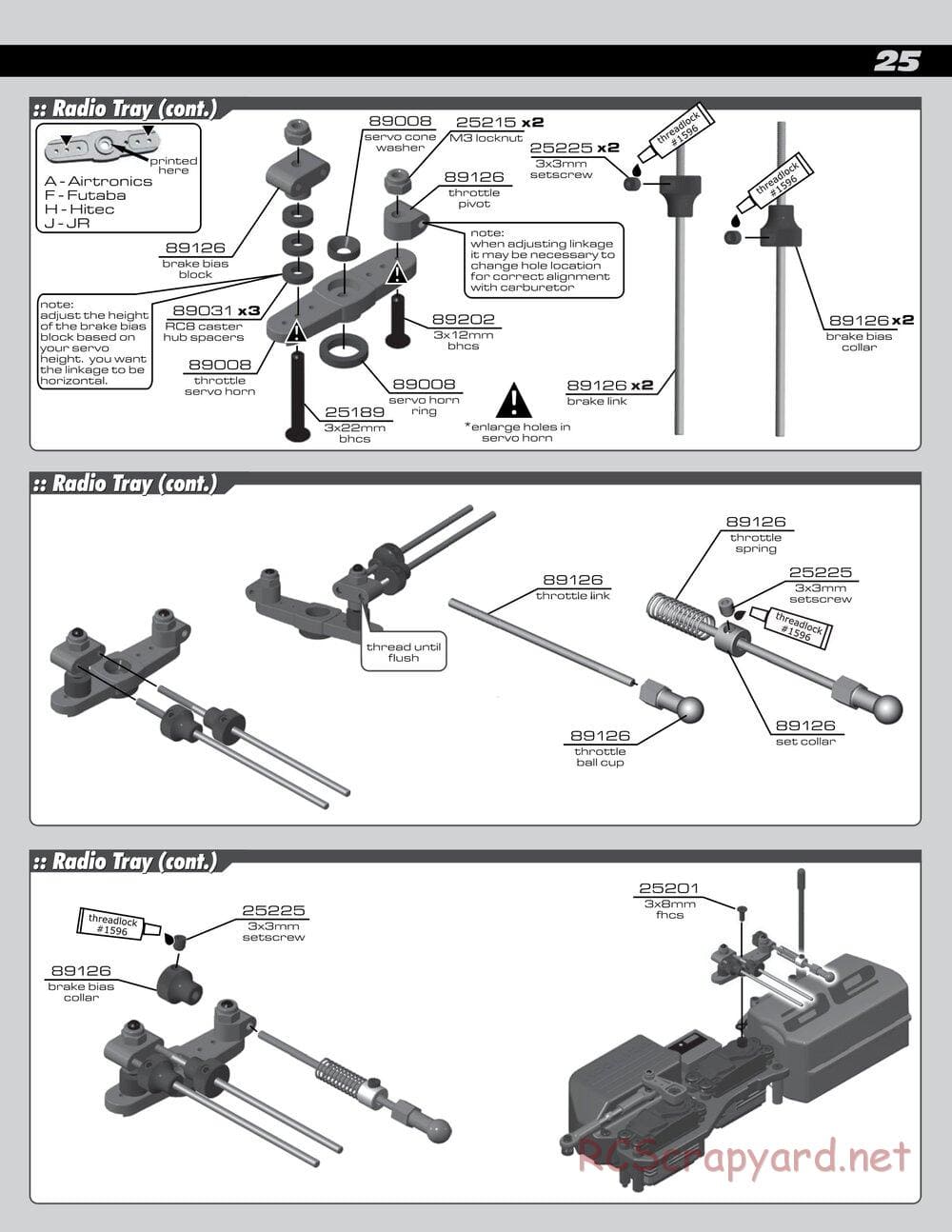 Team Associated - RC8T Factory Team CE - Manual - Page 25