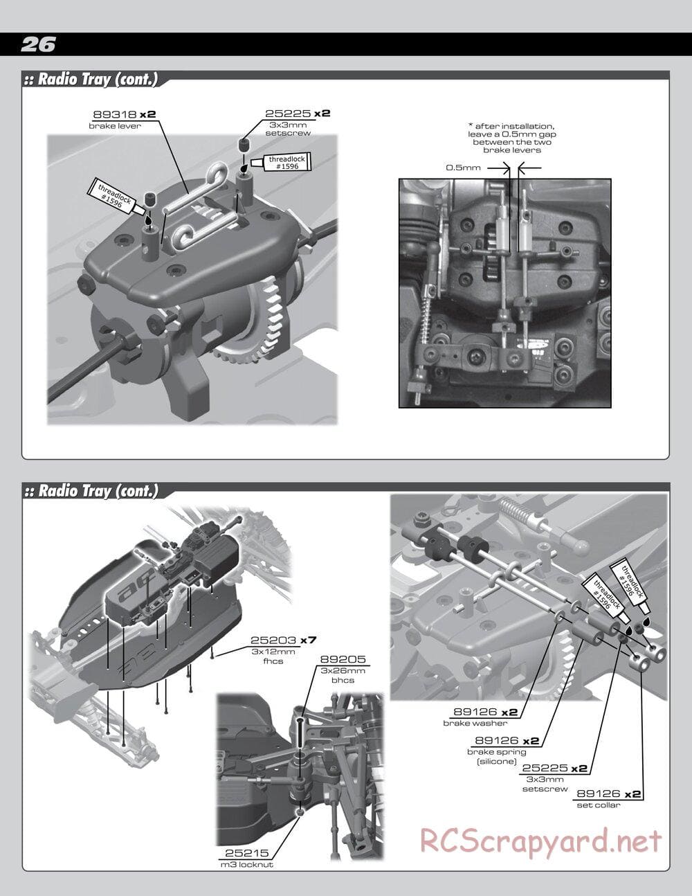 Team Associated - RC8T Factory Team CE - Manual - Page 26