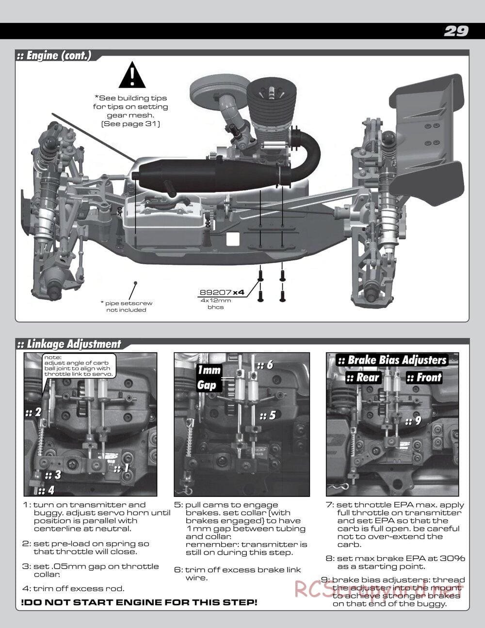 Team Associated - RC8T Factory Team CE - Manual - Page 29