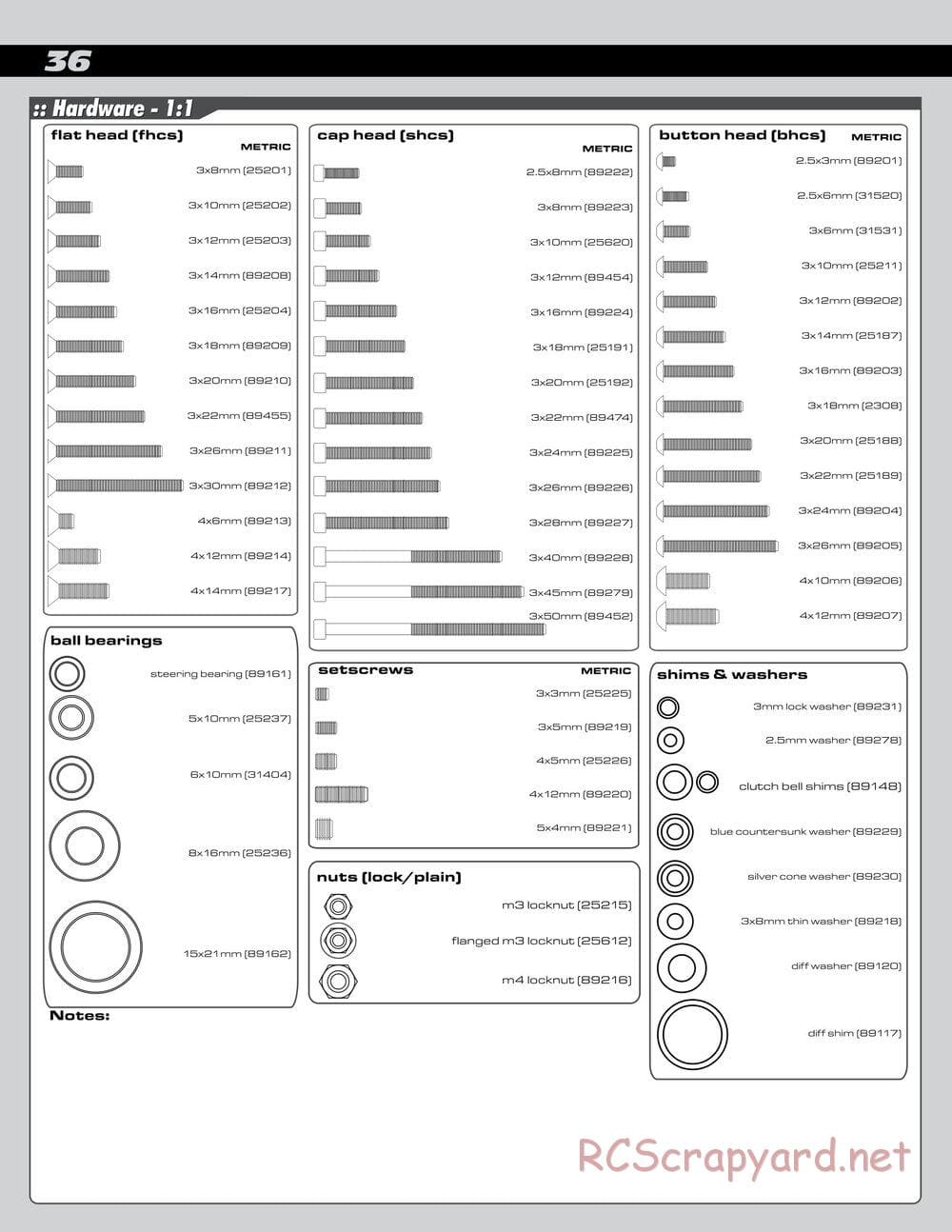 Team Associated - RC8T Factory Team CE - Manual - Page 36