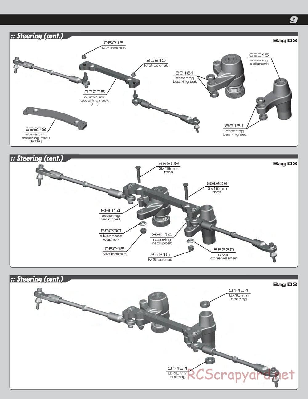 Team Associated - RC8T Factory Team - Manual - Page 9