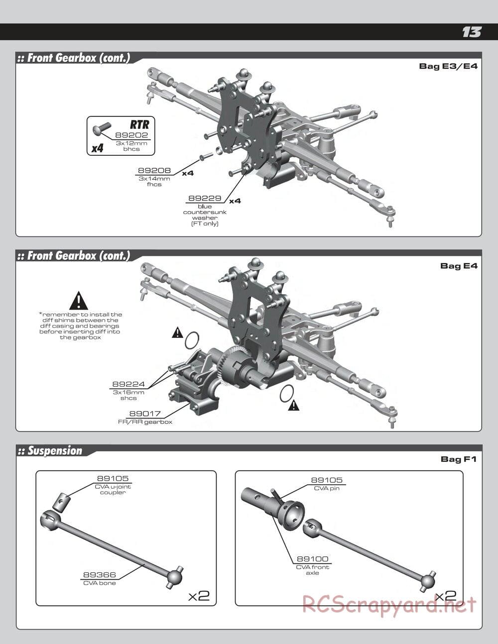 Team Associated - RC8T RTR - Manual - Page 13