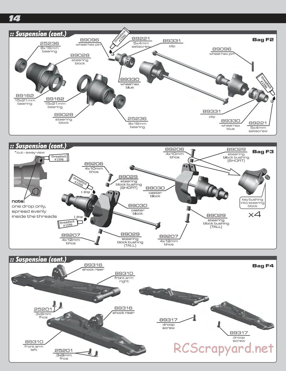 Team Associated - RC8T Factory Team - Manual - Page 14