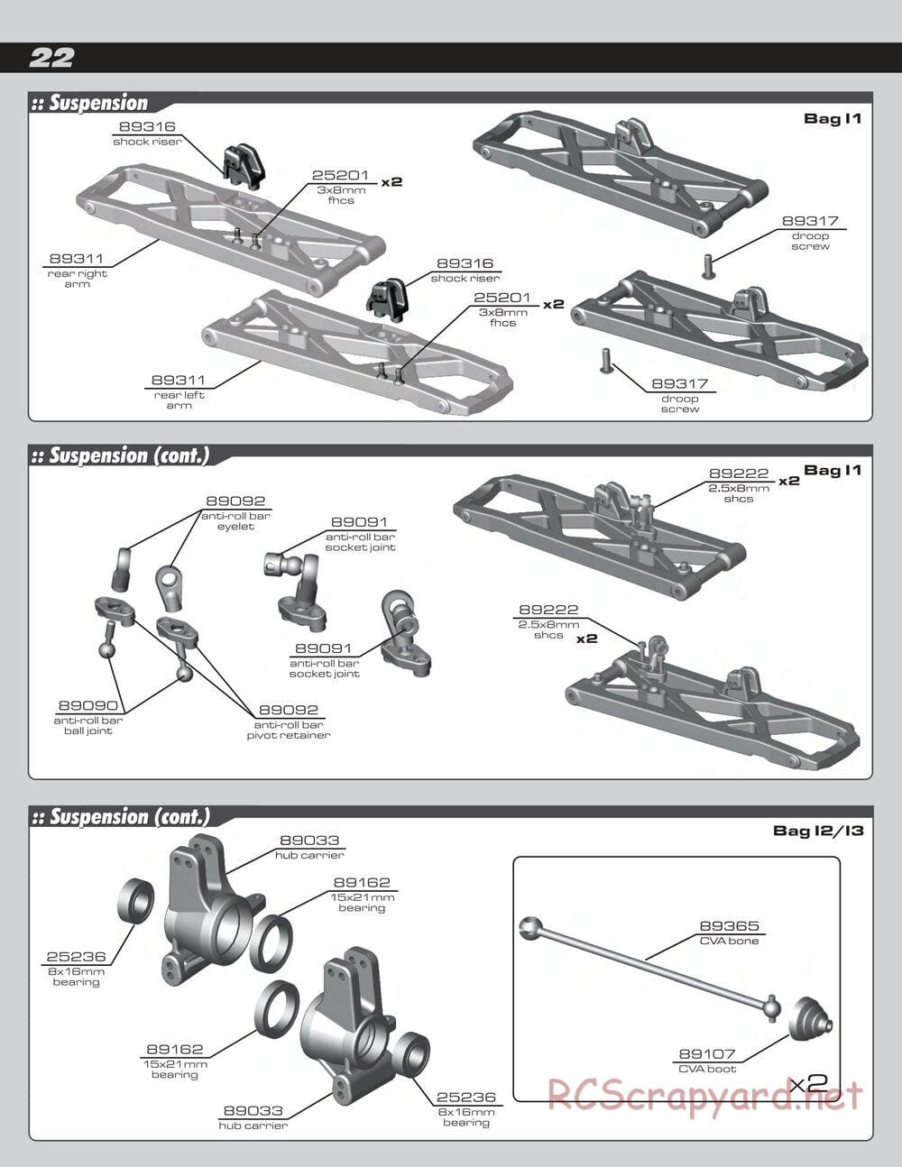 Team Associated - RC8T RTR - Manual - Page 22