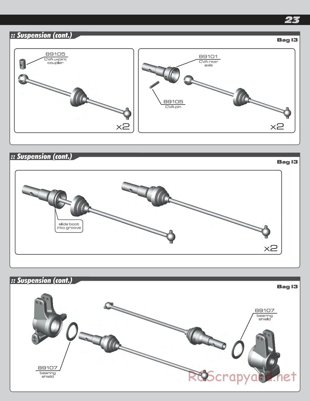 Team Associated - RC8T Factory Team - Manual - Page 23