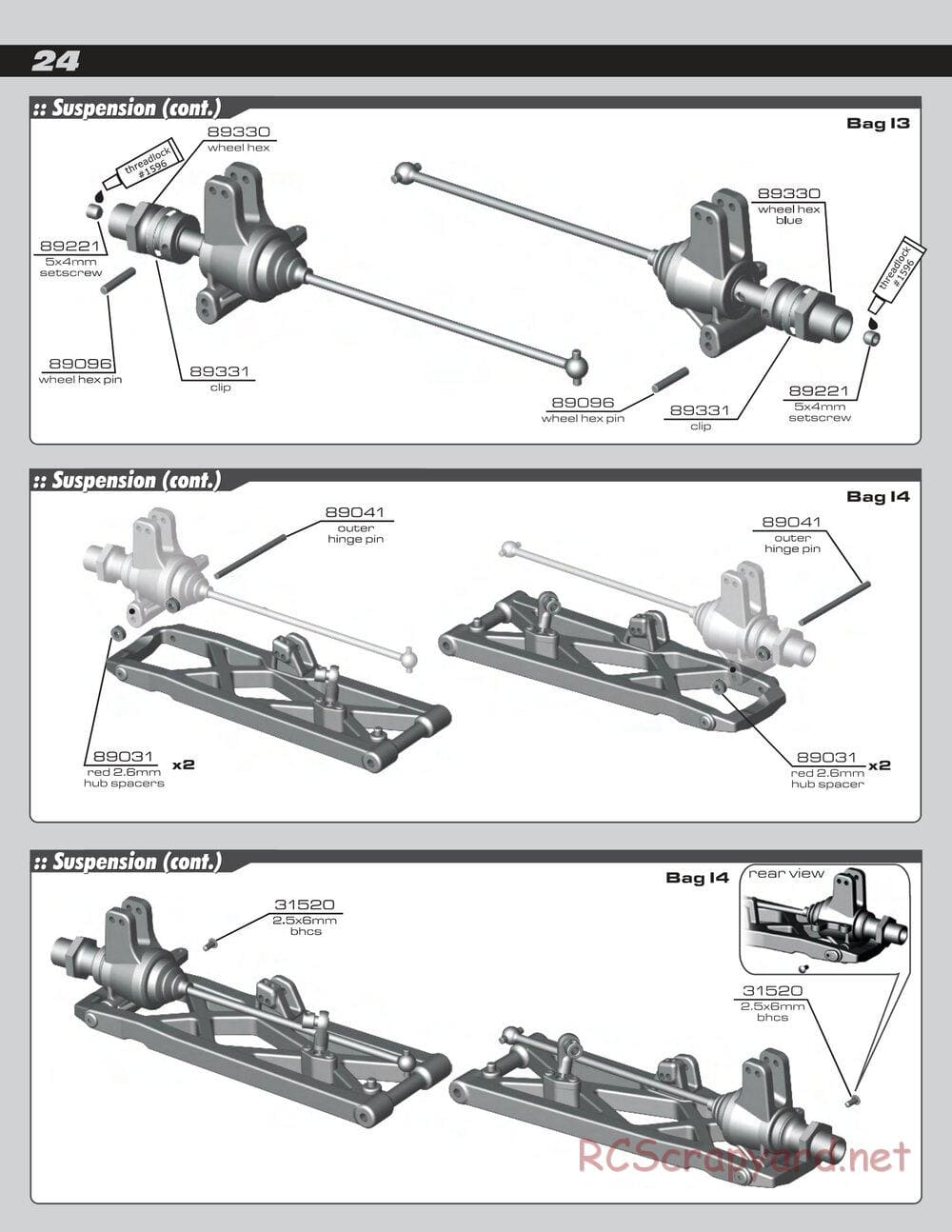 Team Associated - RC8T RTR - Manual - Page 24