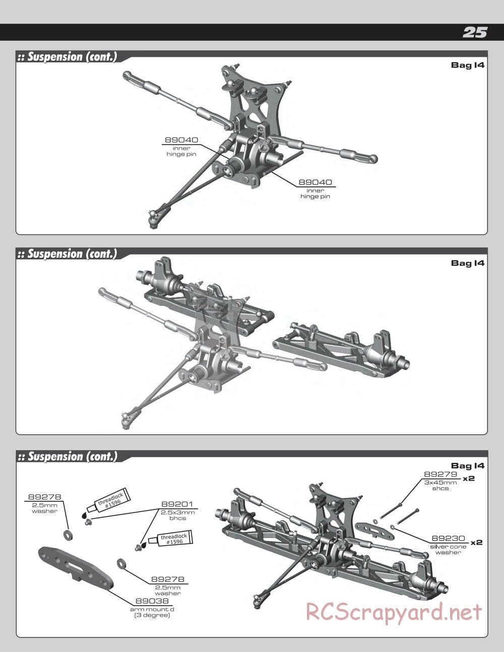 Team Associated - RC8T Factory Team - Manual - Page 25