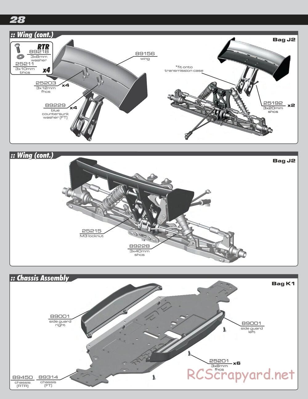 Team Associated - RC8T Factory Team - Manual - Page 28