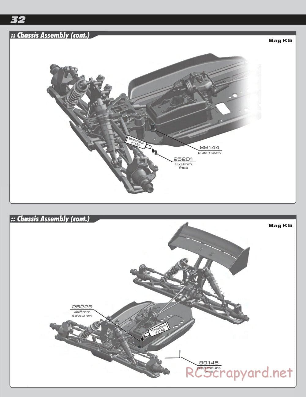 Team Associated - RC8T Factory Team - Manual - Page 32