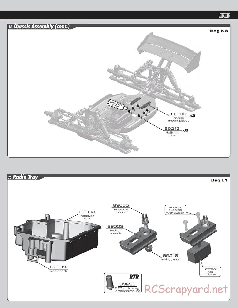 Team Associated - RC8T RTR - Manual - Page 33