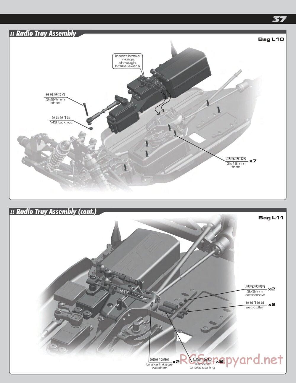 Team Associated - RC8T Factory Team - Manual - Page 37