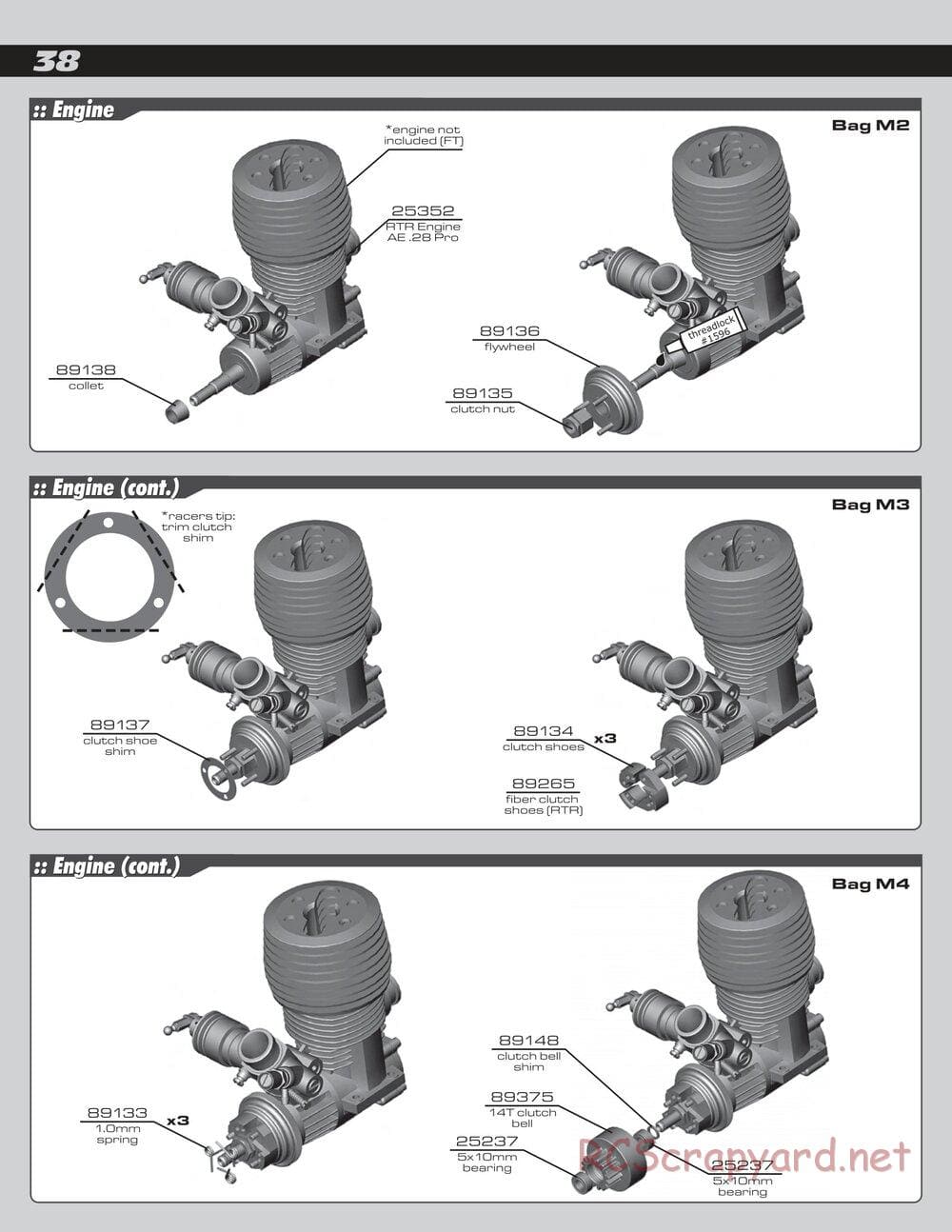 Team Associated - RC8T Factory Team - Manual - Page 38