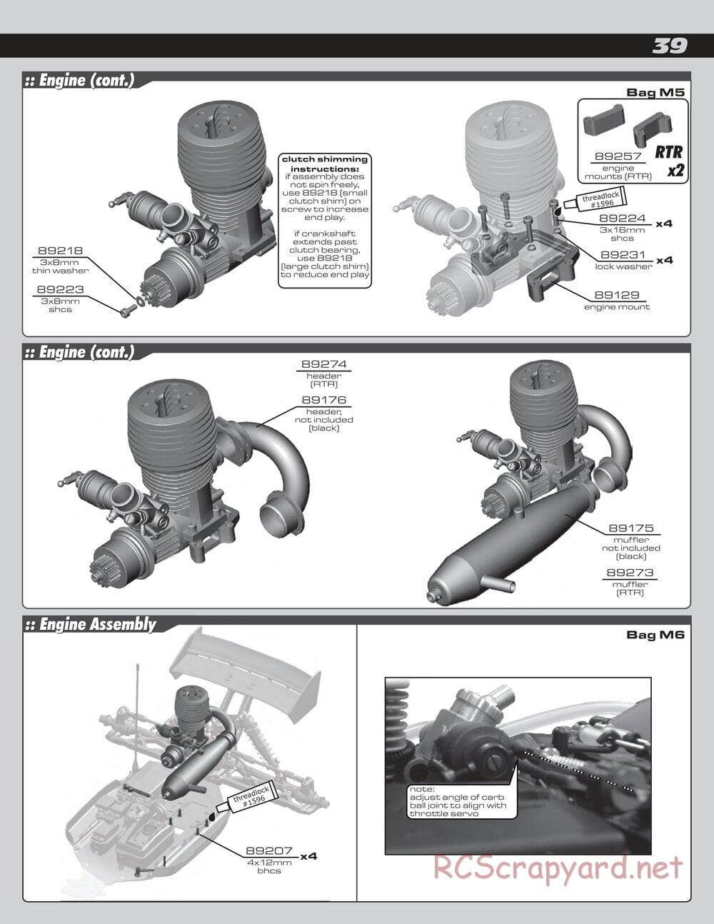 Team Associated - RC8T RTR - Manual - Page 39
