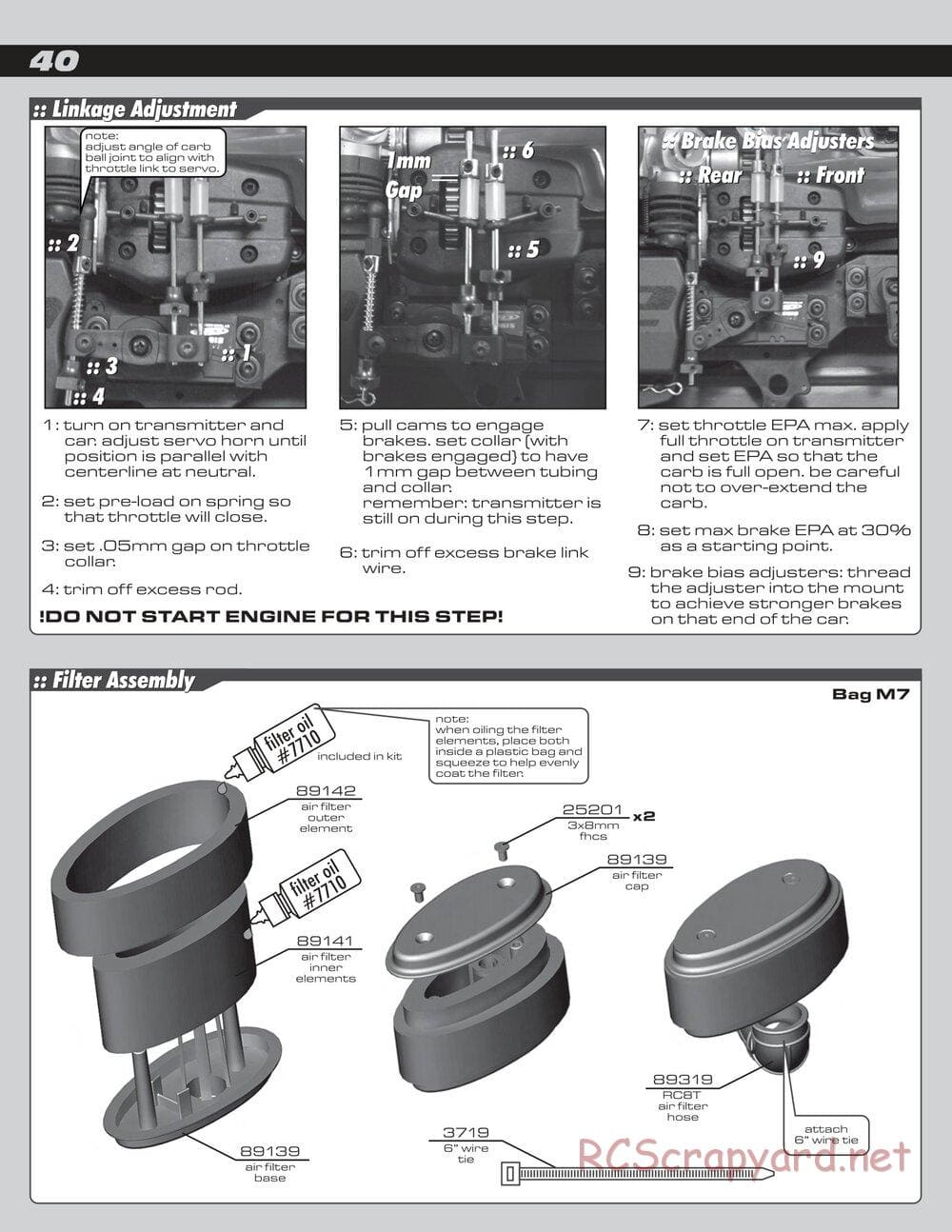 Team Associated - RC8T RTR - Manual - Page 40