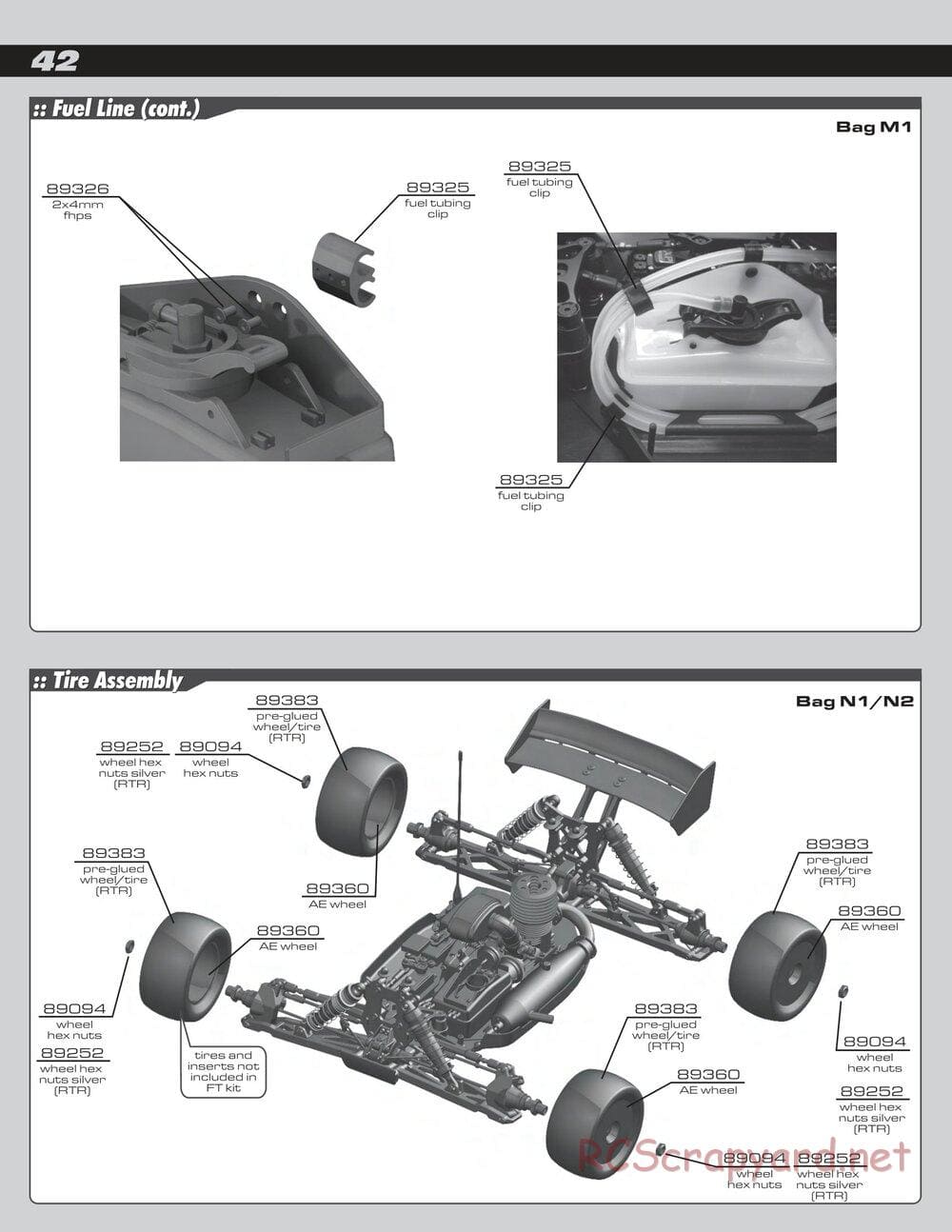 Team Associated - RC8T Factory Team - Manual - Page 42