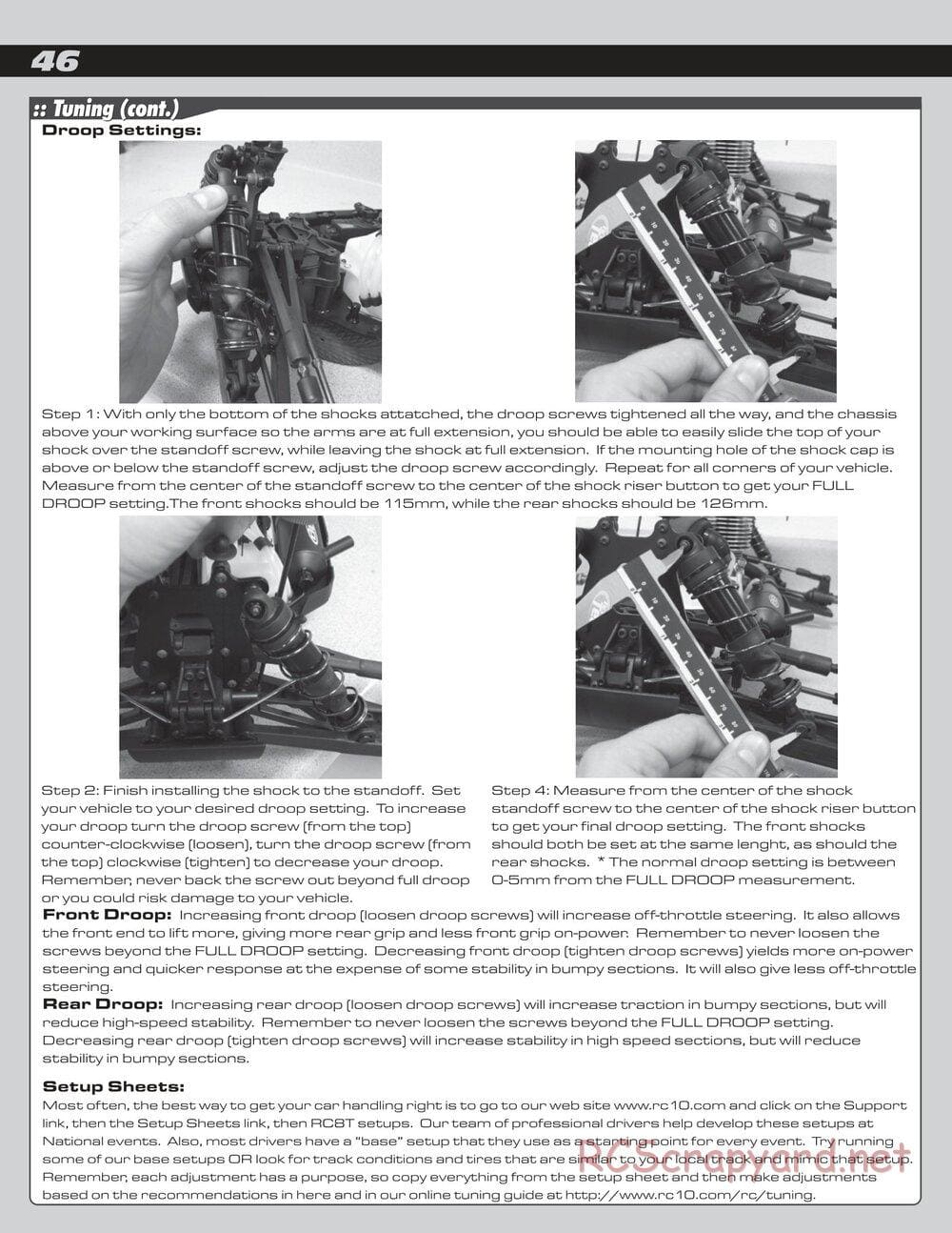 Team Associated - RC8T RTR - Manual - Page 46