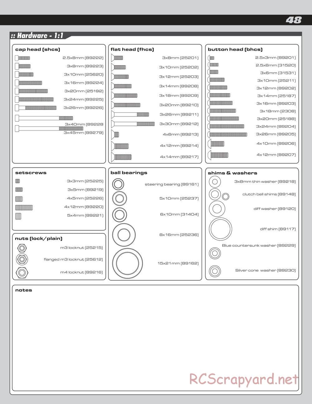 Team Associated - RC8T Factory Team - Manual - Page 48