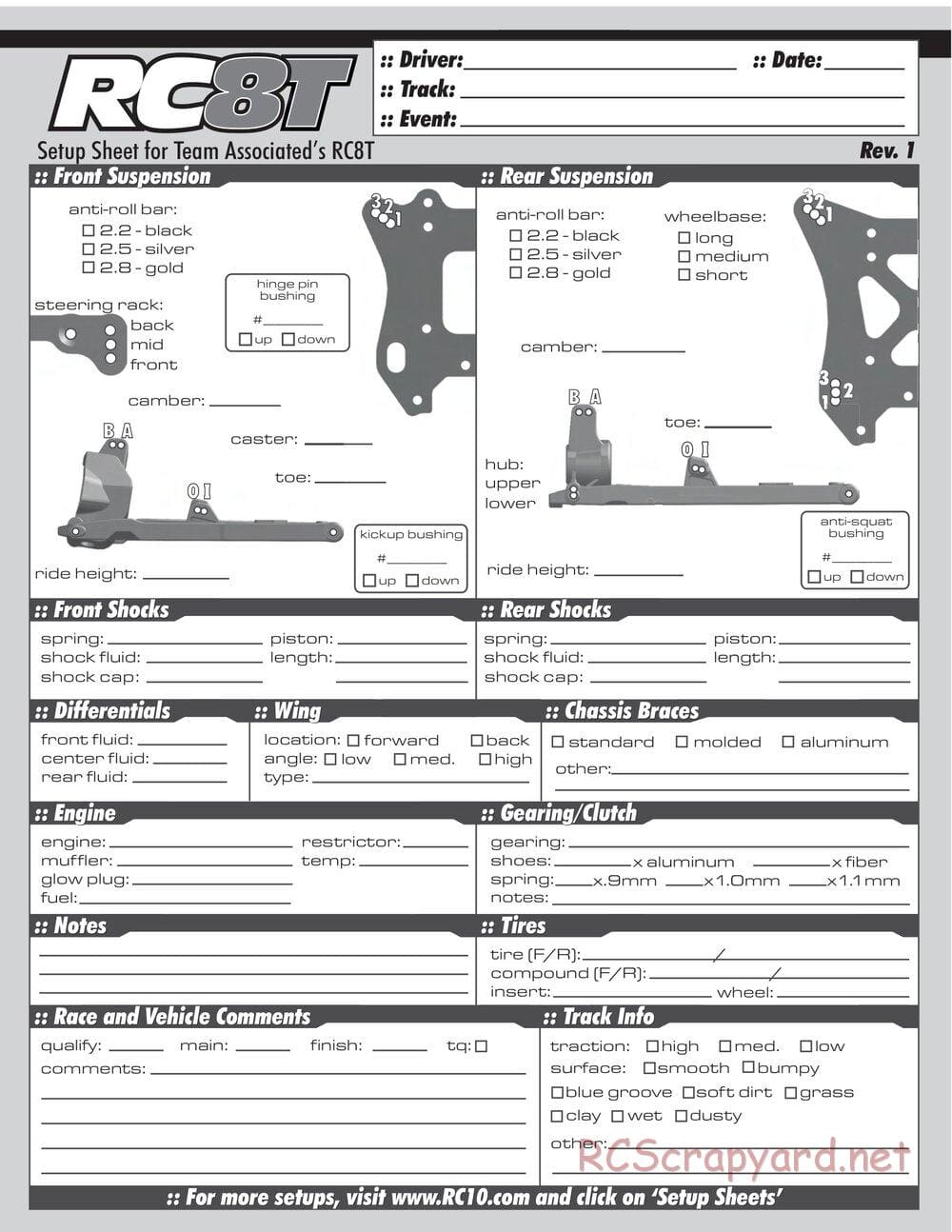 Team Associated - RC8T RTR - Manual - Page 49