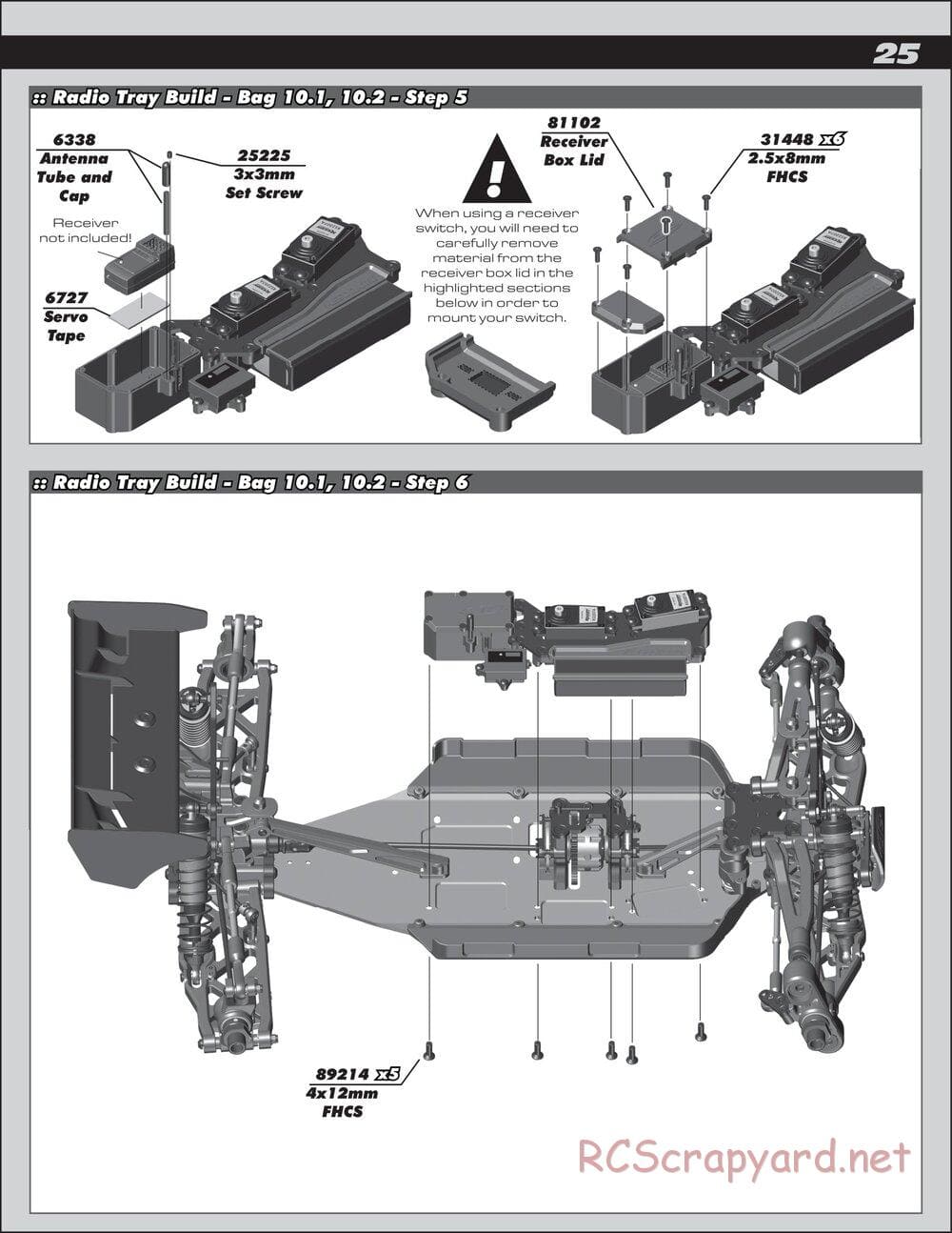 Team Associated - RC8T3.1 Team - Manual - Page 25