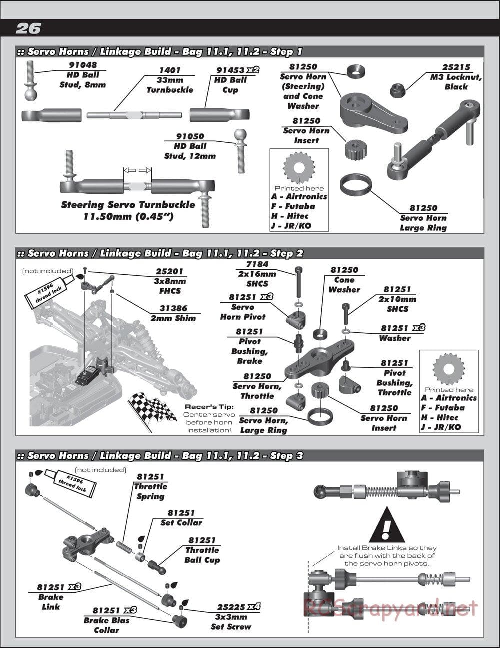 Team Associated - RC8T3.1 Team - Manual - Page 26