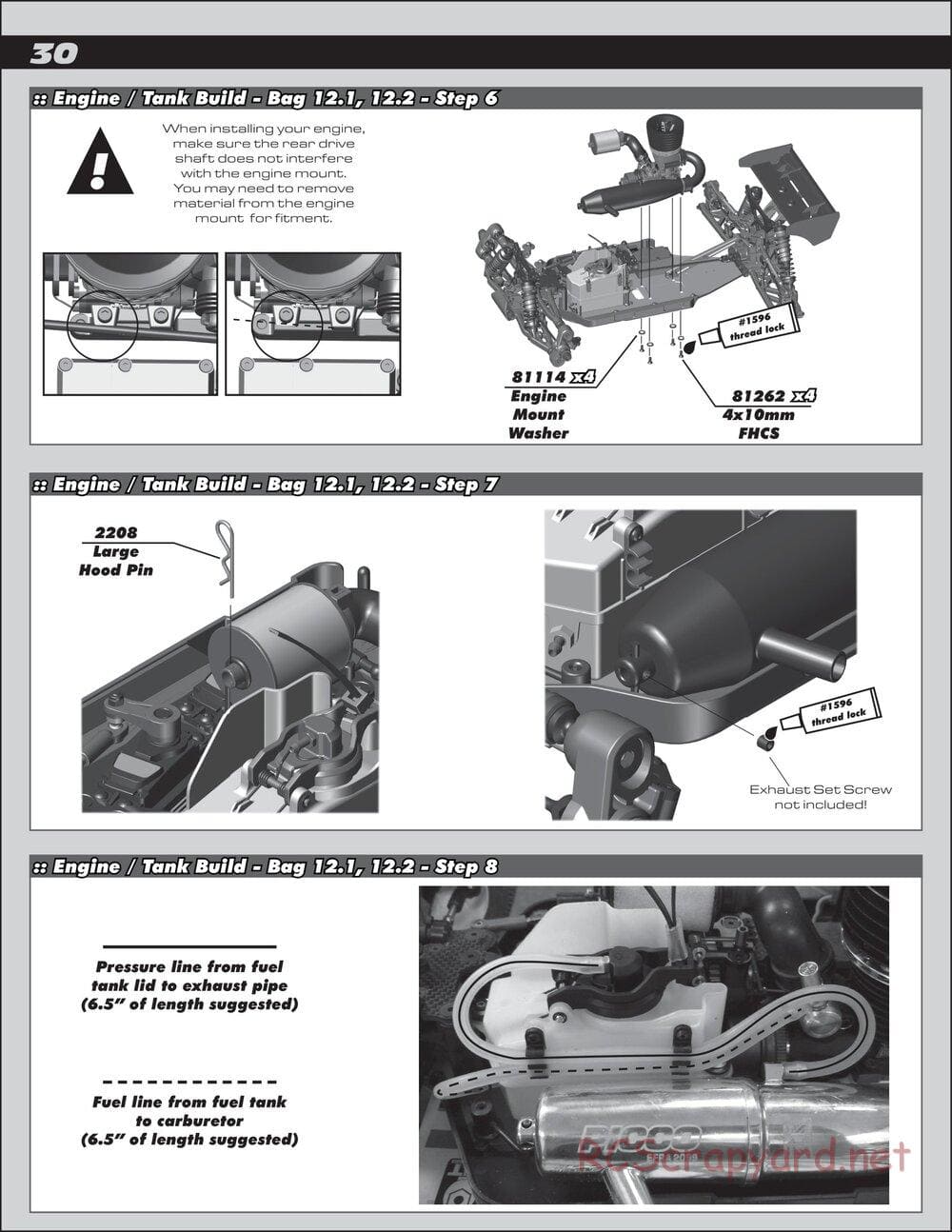 Team Associated - RC8T3.1 Team - Manual - Page 30