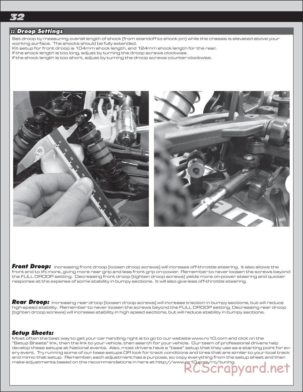 Team Associated - RC8T3.1 Team - Manual - Page 32