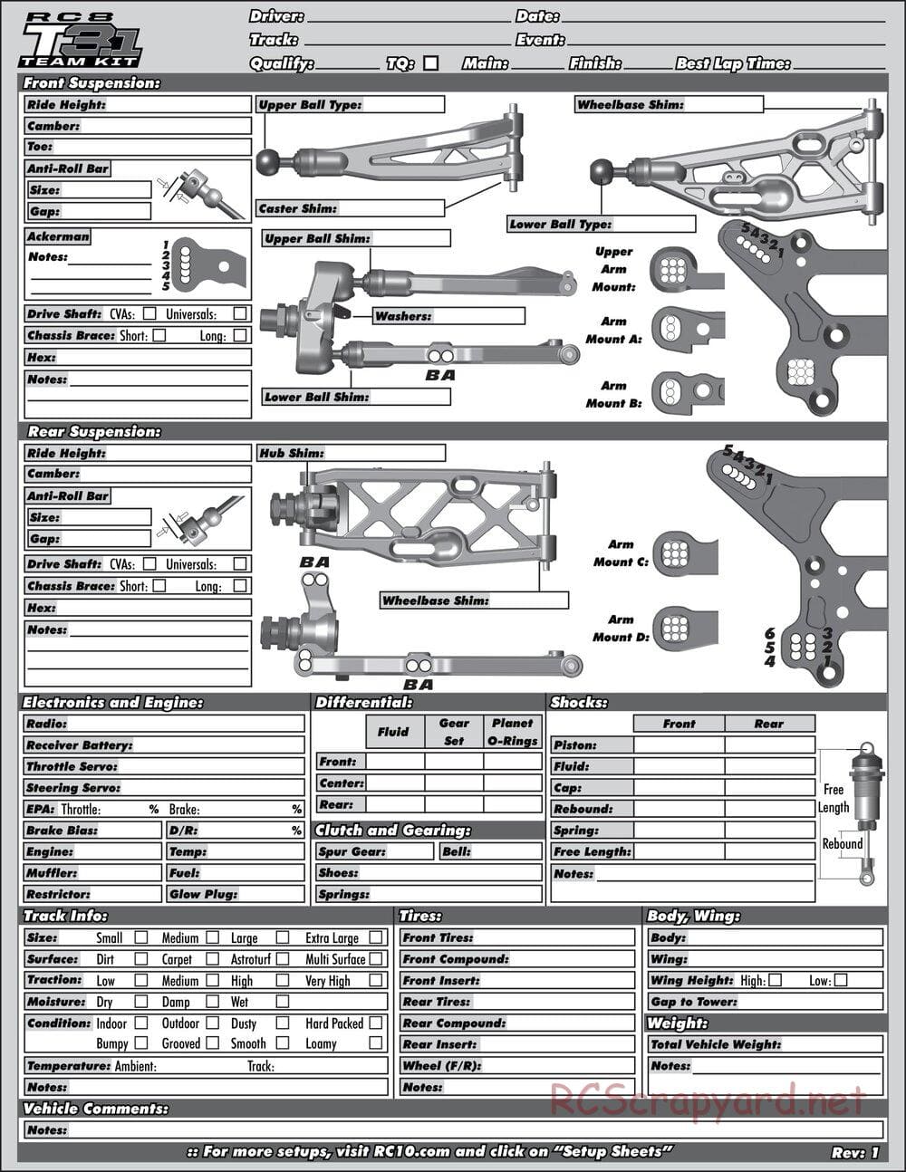 Team Associated - RC8T3.1 Team - Manual - Page 49