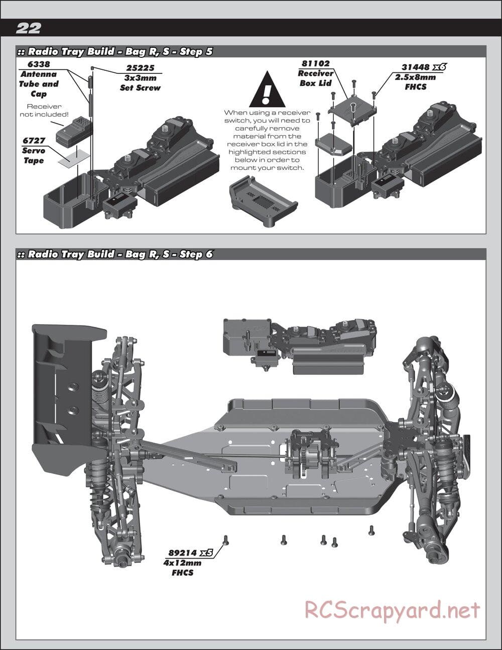Team Associated - RC8T3 Team - Manual - Page 22
