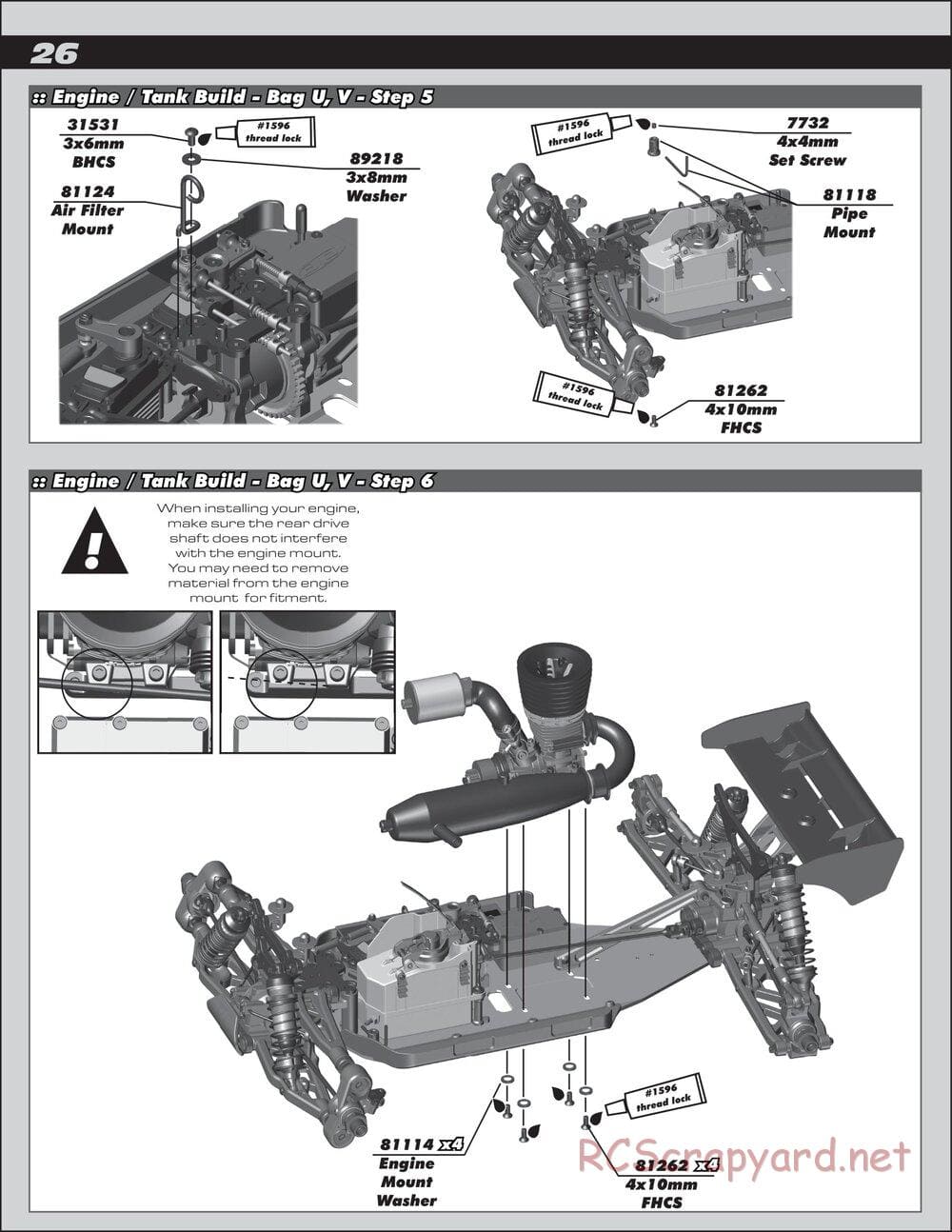 Team Associated - RC8T3 Team - Manual - Page 26