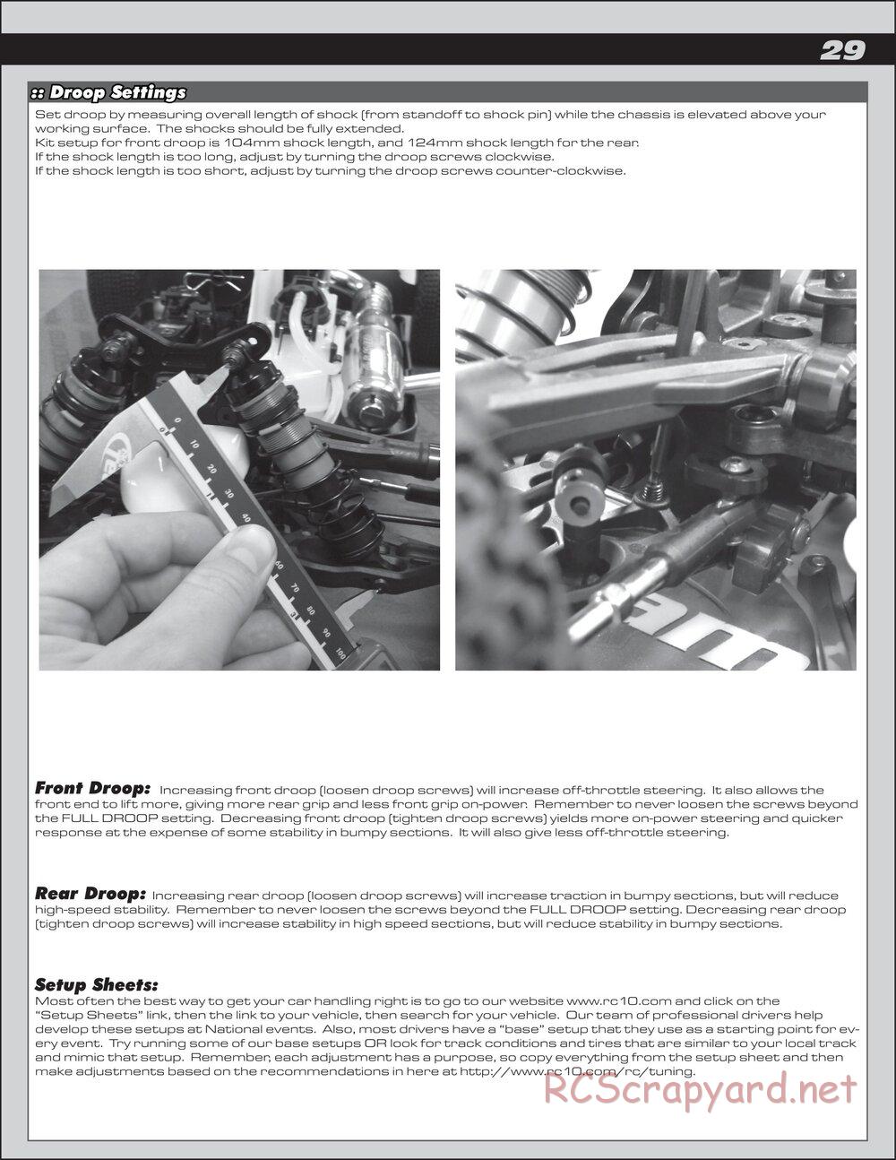 Team Associated - RC8T3 Team - Manual - Page 29
