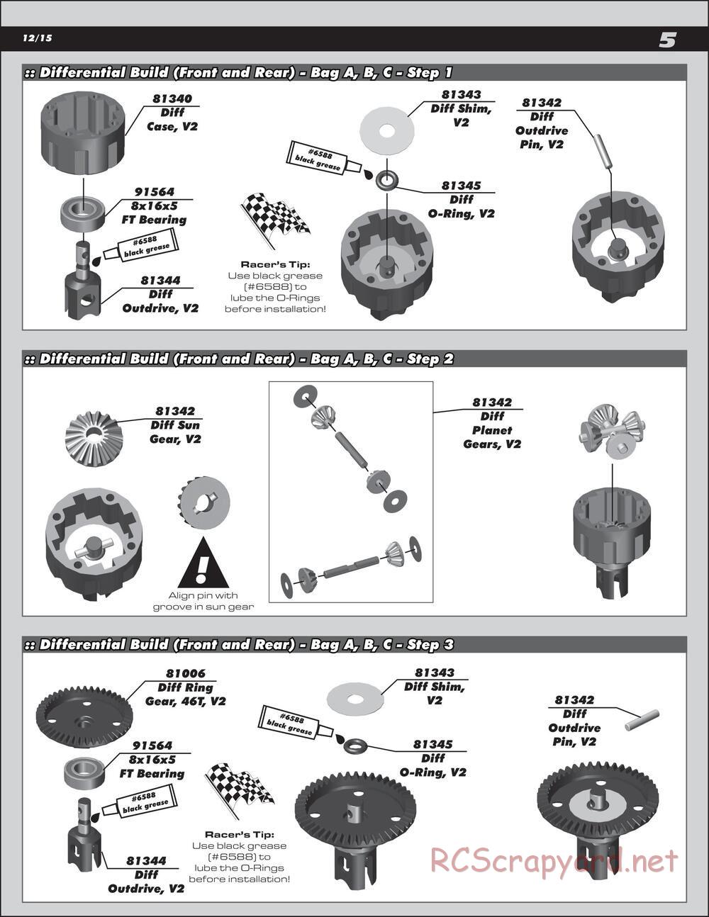 Team Associated - RC8T3e Team - Manual - Page 5