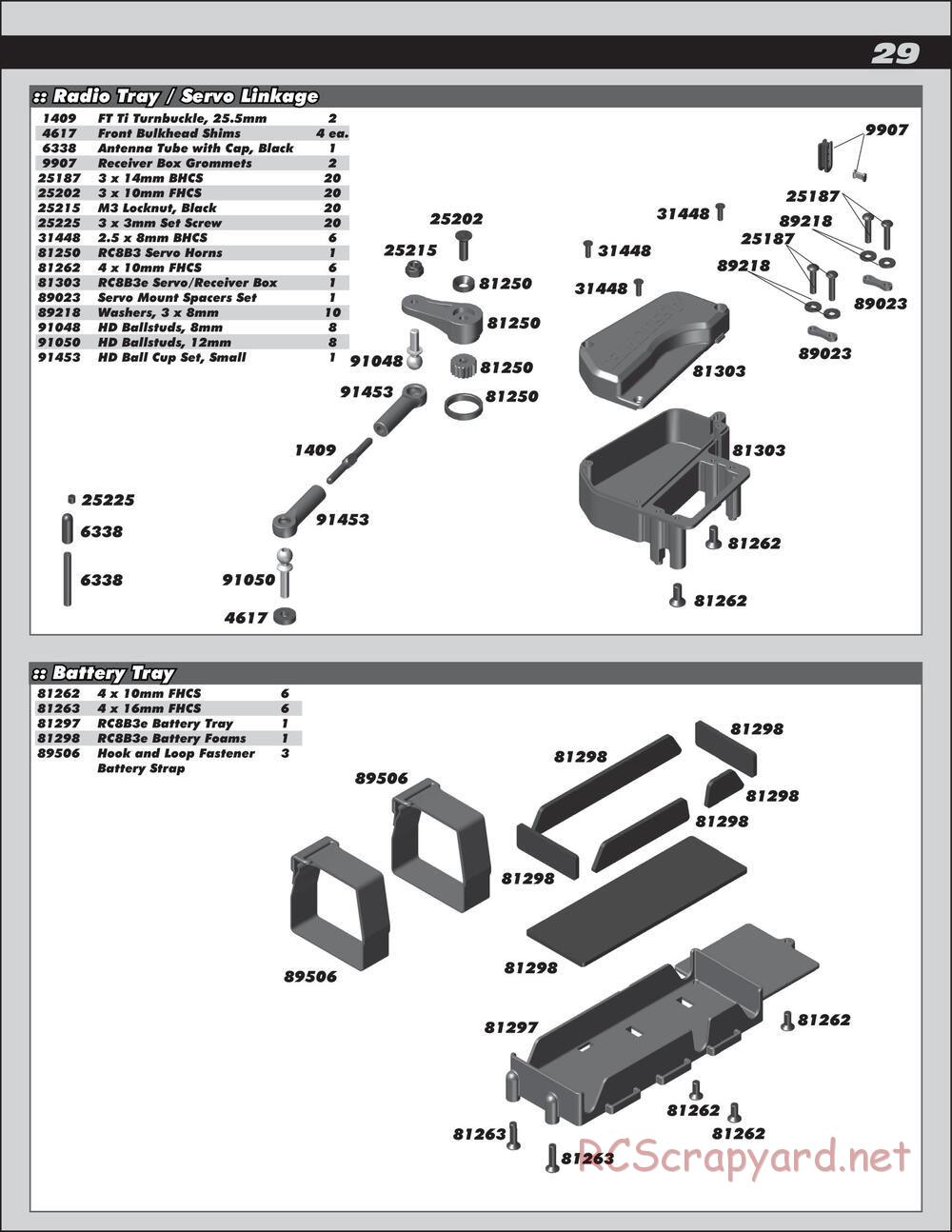 Team Associated - RC8T3e Team - Manual - Page 29