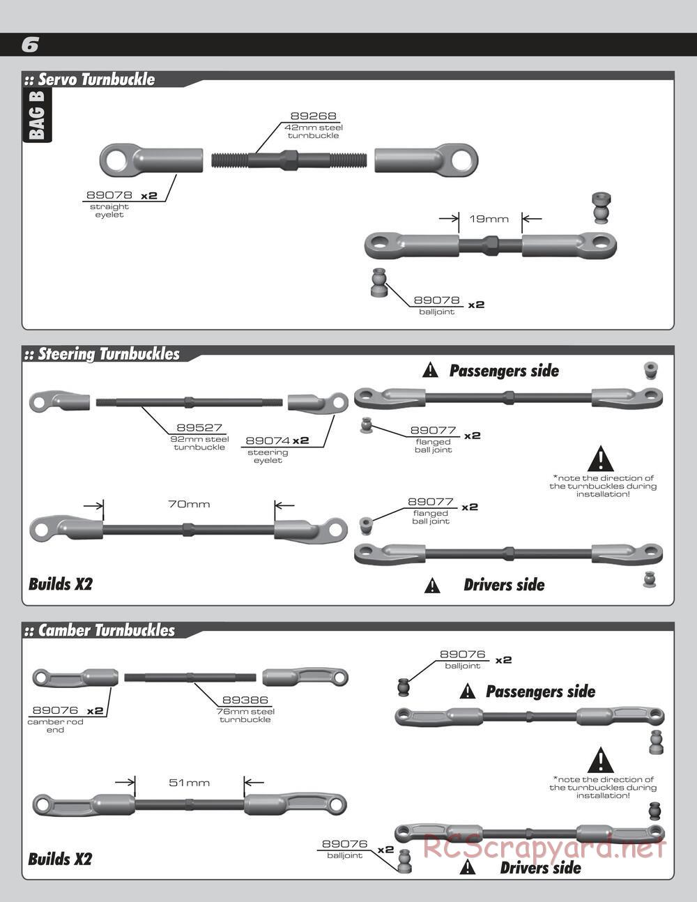 Team Associated - RC8Te - Manual - Page 6