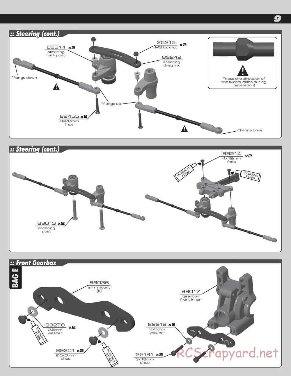 Team Associated - RC8Te - Manual - Page 9