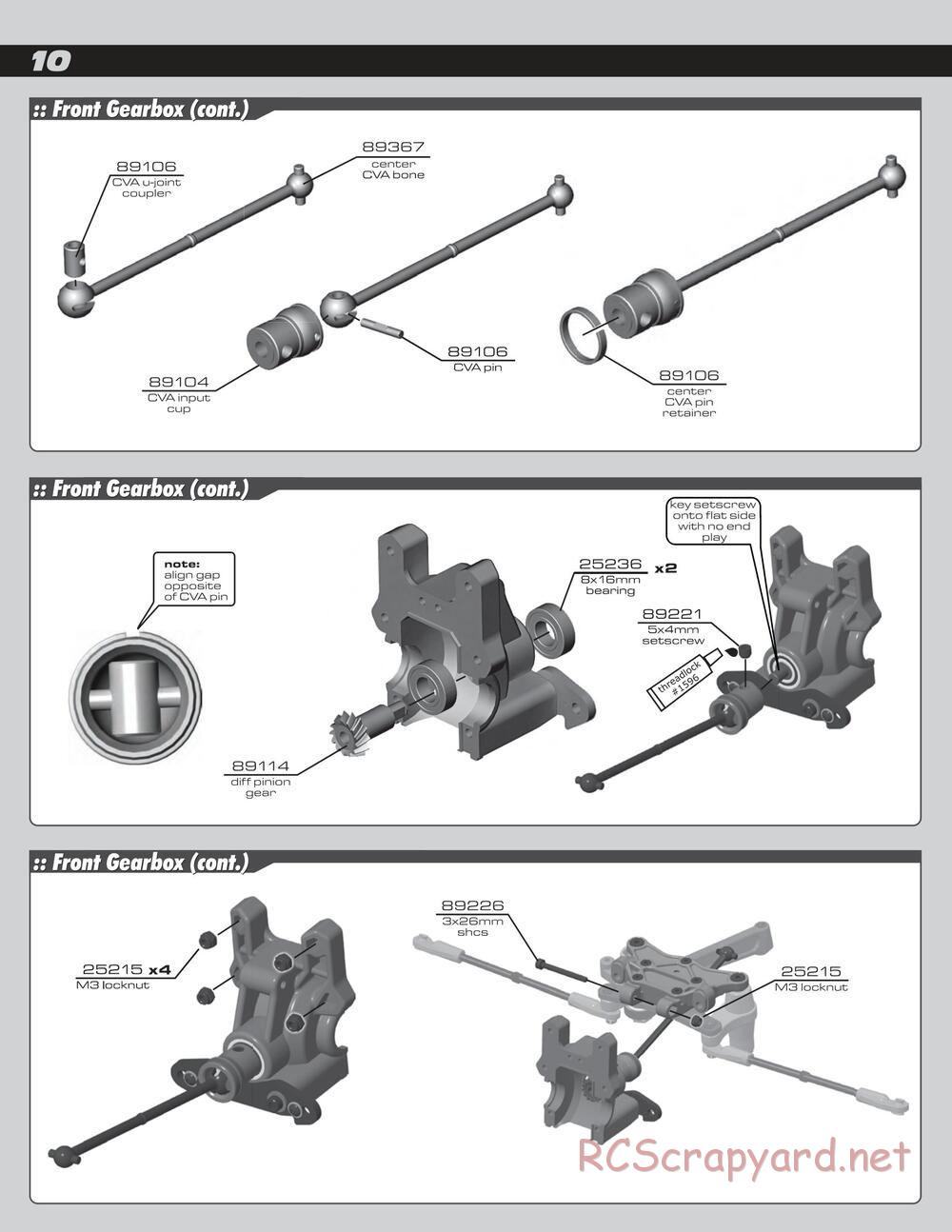 Team Associated - RC8Te - Manual - Page 10