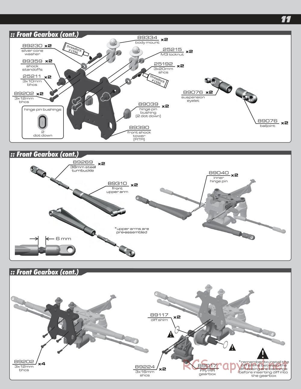 Team Associated - RC8Te - Manual - Page 11