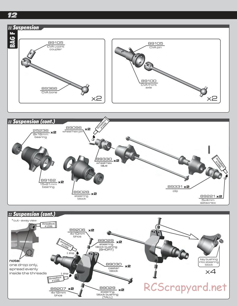 Team Associated - RC8Te - Manual - Page 12