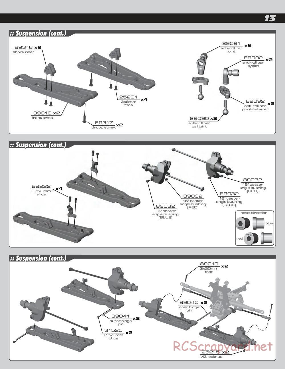 Team Associated - RC8Te - Manual - Page 13