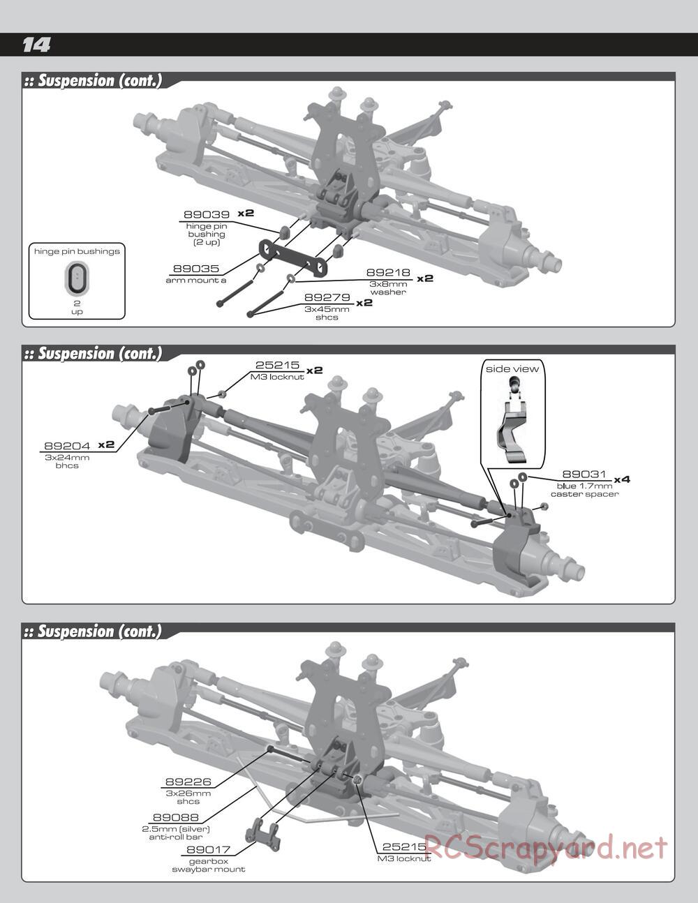 Team Associated - RC8Te - Manual - Page 14