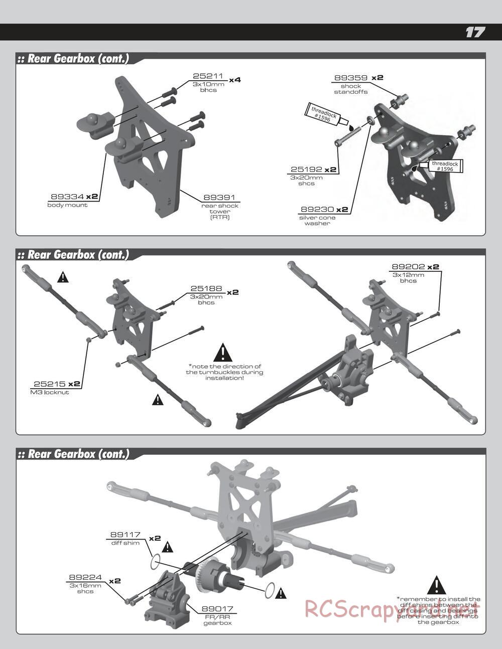 Team Associated - RC8Te - Manual - Page 17